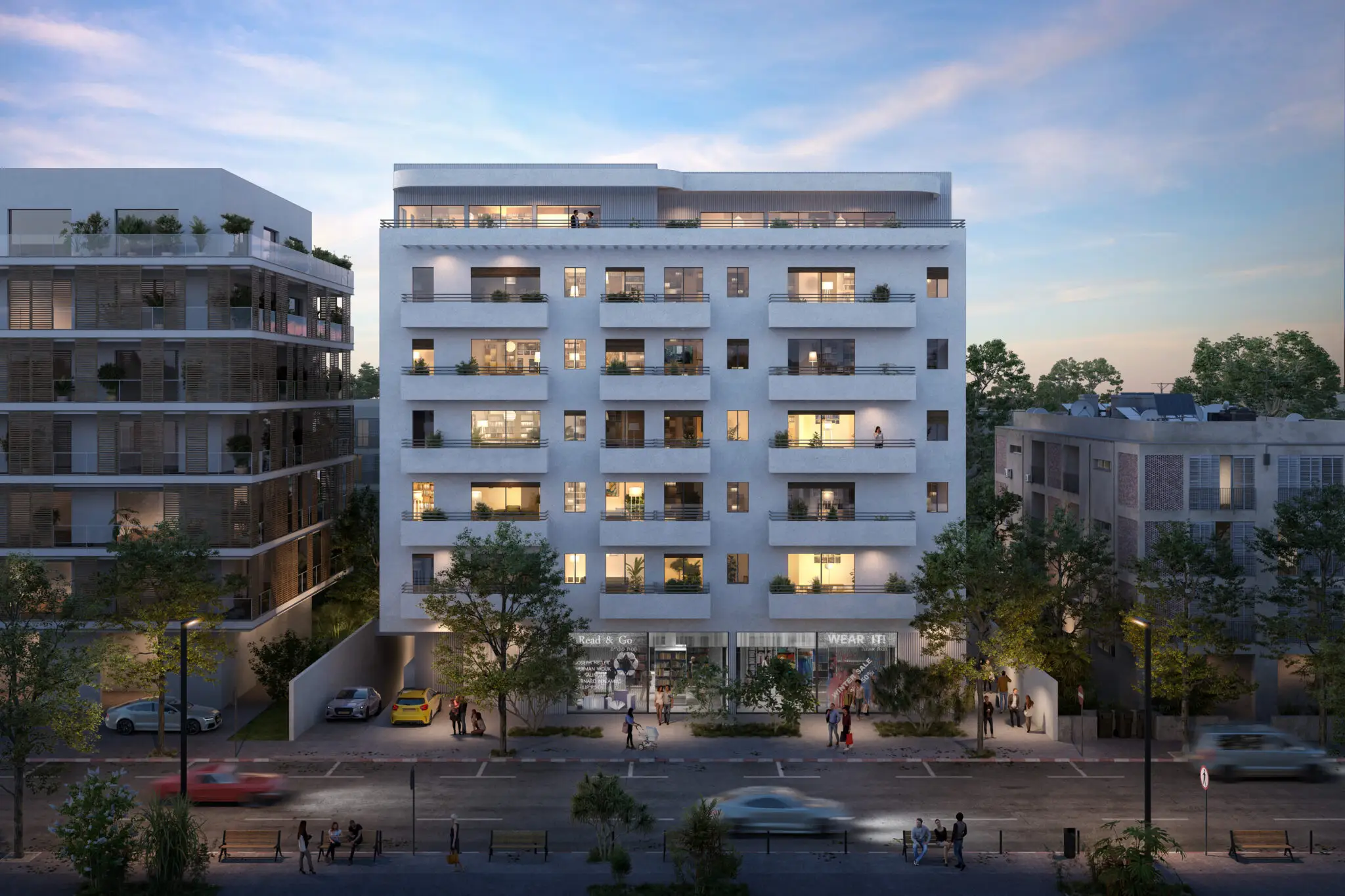 הדמיית חוץ יהודה הלוי 68-70 תל אביב