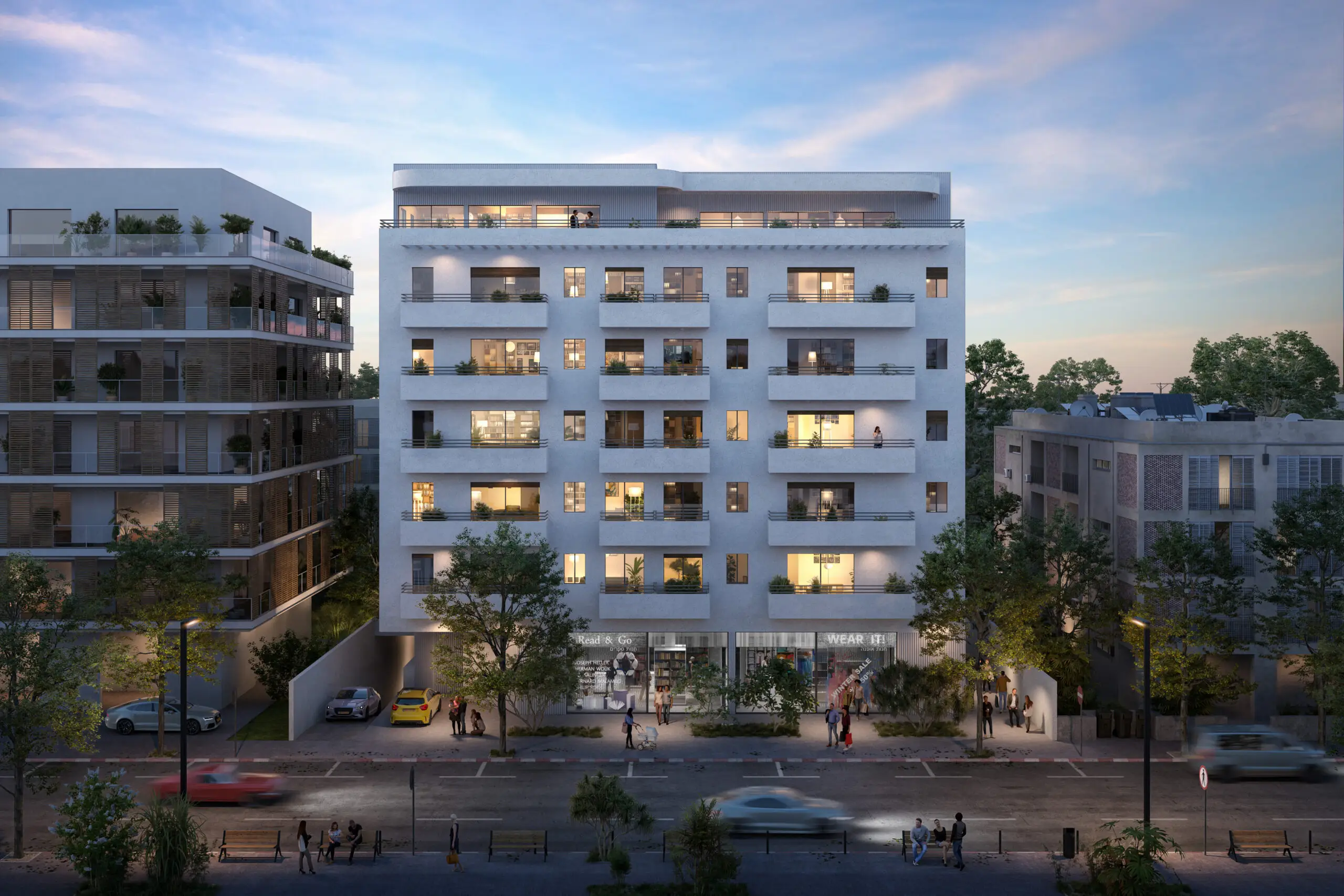 הדמיית חוץ יהודה הלוי 68-70 תל אביב