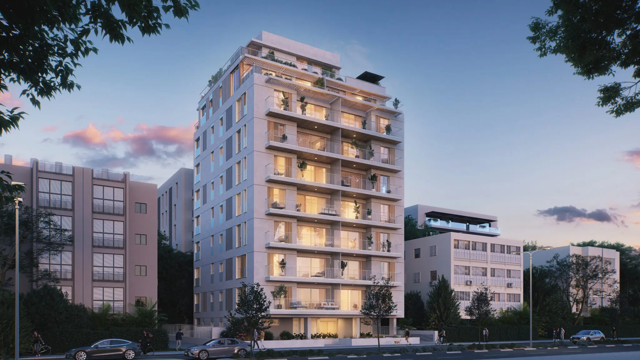 ז׳בוטינסקי 101 תל אביב הדמיית חוץ